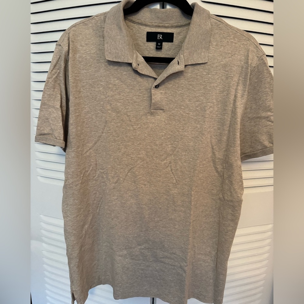 Banana Republic Beige Polo Shirt